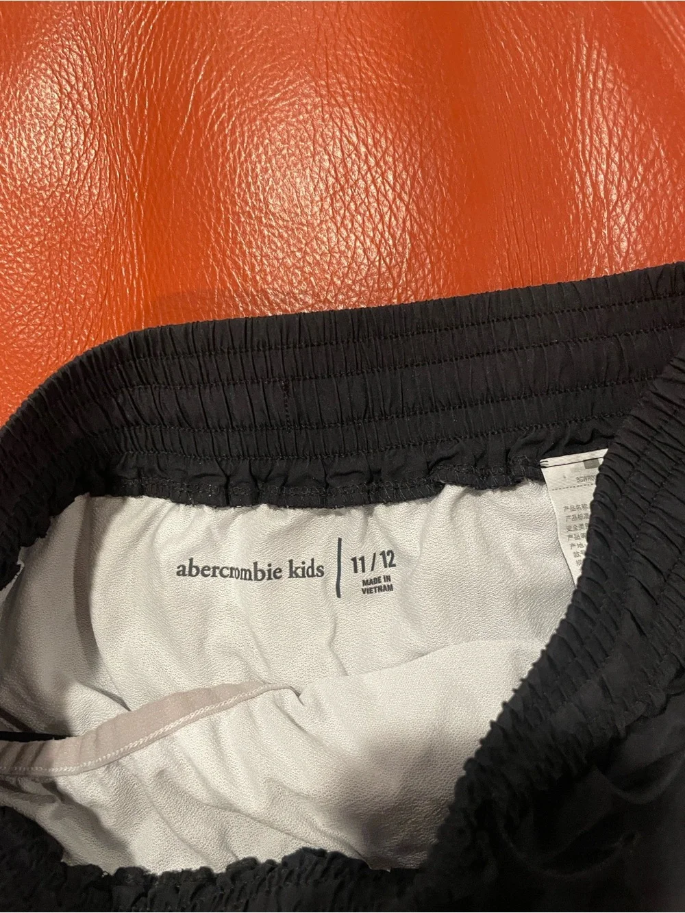 abercrombie kids Black Elastic Waist Athletic Shorts
